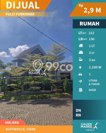 Ready to Use! Luxury House LT 212m2 Desain Elegan di Tidar Ready to Use! Luxury House LT 212m2 Desain Elegan di Tidar