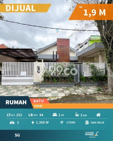 Rumah Modern Cantik 2 Kamar Siap Huni di Batu Rumah Modern Cantik 2 Kamar Siap Huni di Batu