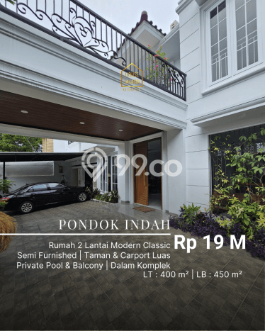 Ready to Use! Premium House LT 400m2 Desain Elegan di Pondok Indah Ready to Use! Premium House LT 400m2 Desain Elegan di Pondok Indah