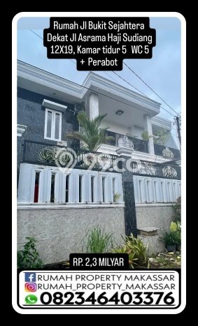Jual Rumah Strategis Bagus Punya 5 KT di Makassar Makassar SHM Jual Rumah Strategis Bagus Punya 5 KT di Makassar Makassar SHM
