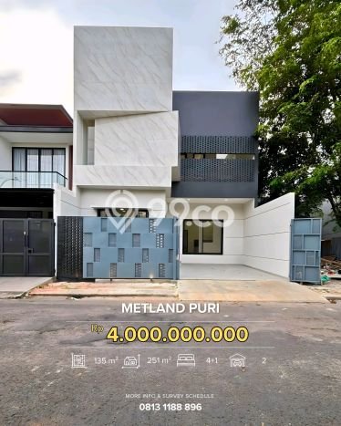 Hunian Mewah LB 251m2 Siap Huni Desain Elegan di Metland Puri, Jakarta Barat Hunian Mewah LB 251m2 Siap Huni Desain Elegan di Metland Puri, Jakarta Barat