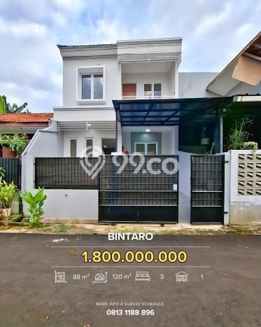 Rumah Minimalis 3 KT LT 88m2 di Sektor 9-Bintaro Rumah Minimalis 3 KT LT 88m2 di Sektor 9-Bintaro