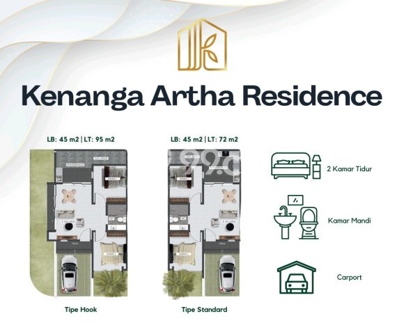 Rumah Modern LB/LT 45m2/80m2 Siap Huni di Subang Kota, Subang Rumah Modern LB/LT 45m2/80m2 Siap Huni di Subang Kota, Subang