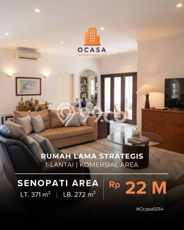 For Sale! Luxury House LT 371m2 Desain Elegan di Senopati For Sale! Luxury House LT 371m2 Desain Elegan di Senopati