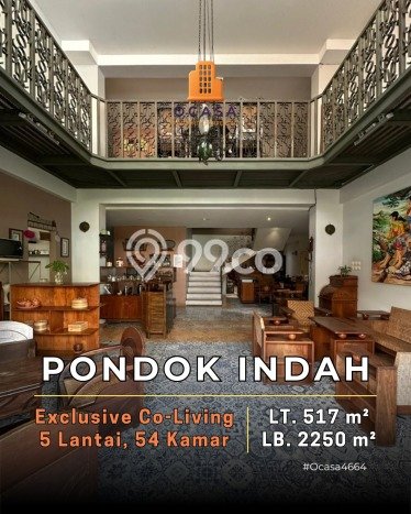 Dijual Segera Rumah Kost di Pondok Indah, Jakarta Selatan 54 Kamar Dijual Segera Rumah Kost di Pondok Indah, Jakarta Selatan 54 Kamar