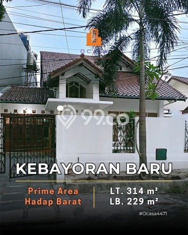 Hunian Eksklusif Siap Huni LT 314m2 di Kebayoran Baru, Jakarta Selatan Hunian Eksklusif Siap Huni LT 314m2 di Kebayoran Baru, Jakarta Selatan