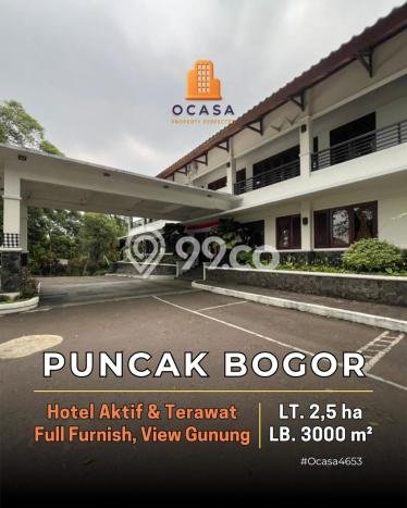 INVESTASI MENGUNTUNGKAN! Hotel Kawasan Puncak, Luas 3000m2m², Potensi Profit Tinggi INVESTASI MENGUNTUNGKAN! Hotel Kawasan Puncak, Luas 3000m2m², Potensi Profit Tinggi