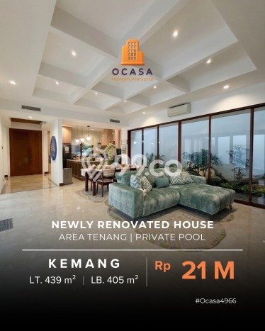 Rumah Mewah LB 405m2 Siap Huni Desain Elegan di Kemang, Jakarta Selatan Rumah Mewah LB 405m2 Siap Huni Desain Elegan di Kemang, Jakarta Selatan