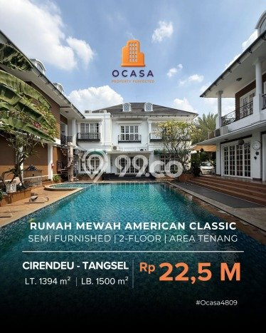 Hunian Mewah LB 1500m2 Siap Pakai Desain Elegan di Cirendeu, Jakarta Selatan Hunian Mewah LB 1500m2 Siap Pakai Desain Elegan di Cirendeu, Jakarta Selatan