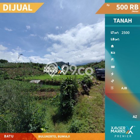 Tanah Kavling untuk Dijual di Bumiaji Batu 2500m2 Tanah Kavling untuk Dijual di Bumiaji Batu 2500m2