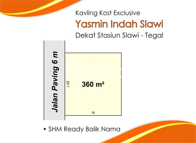 5 menit Stasiun Slawi Tegal, Kavling Kost Exclusive Yasmin Indah 5 menit Stasiun Slawi Tegal, Kavling Kost Exclusive Yasmin Indah