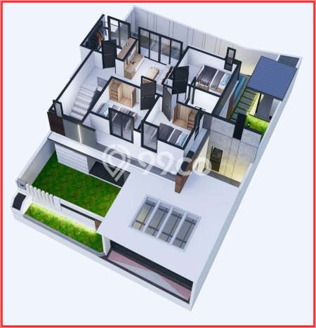Hunian Cantik Modern Lb 110m2 di Sleman, Sleman Hunian Cantik Modern Lb 110m2 di Sleman, Sleman
