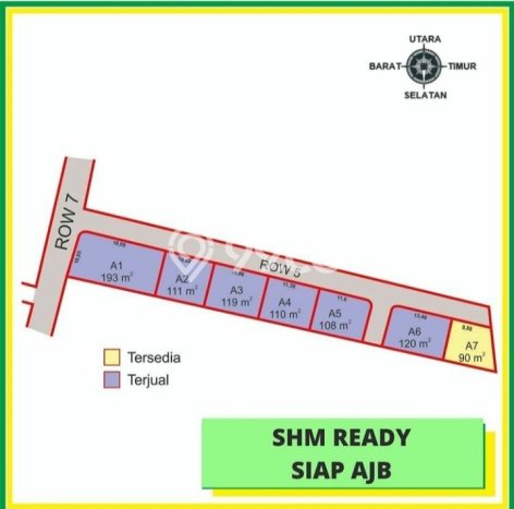 Tanah Kosong Dijual di Sleman dengan Area 90m2 Tanah Kosong Dijual di Sleman dengan Area 90m2