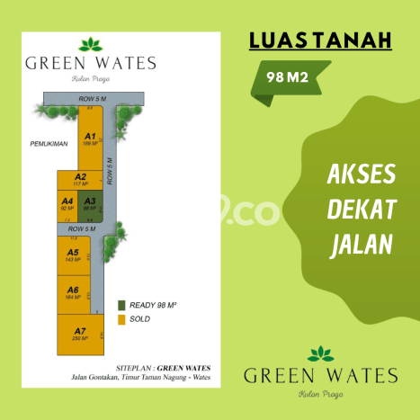 Tanah Area Berkembang Kawasan Panjatan, Luas 98m², Kawasan Asri, Dekat Panjatan, Kulon Progo, Kulon Progo Tanah Area Berkembang Kawasan Panjatan, Luas 98m², Kawasan Asri, Dekat Panjatan, Kulon Progo, Kulon Progo