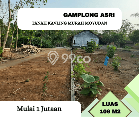 Dijual Tanah Kawasan Moyudan, Luas 106m², Akses Mudah Dijual Tanah Kawasan Moyudan, Luas 106m², Akses Mudah