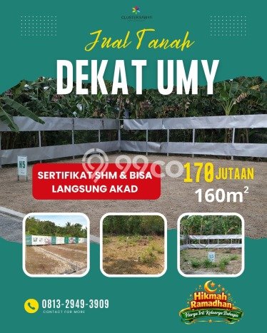 Dijual Tanah di Kasihan Bantul Luas 160m2 SHM Dijual Tanah di Kasihan Bantul Luas 160m2 SHM