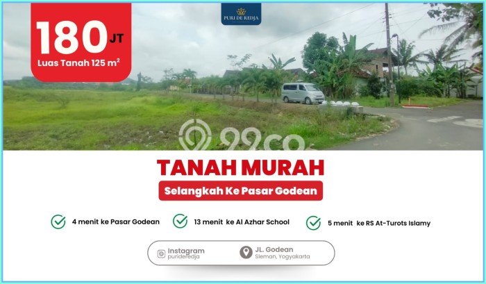 Tanah Dijual di Yogyakarta Seluas 236m2 Strategis Tanah Dijual di Yogyakarta Seluas 236m2 Strategis