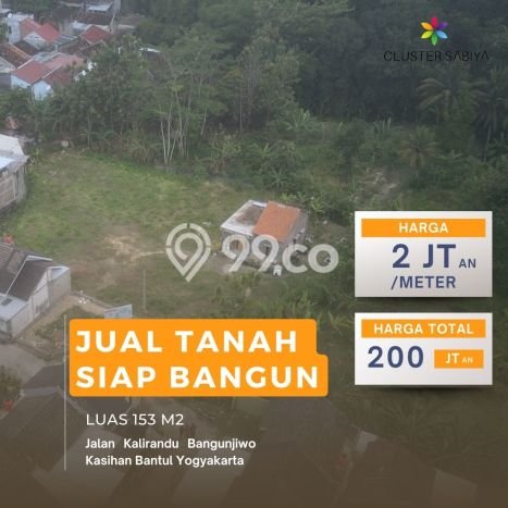 Tanah Dijual Area Strategis di Bantul Yogyakarta 153m2 Tanah Dijual Area Strategis di Bantul Yogyakarta 153m2