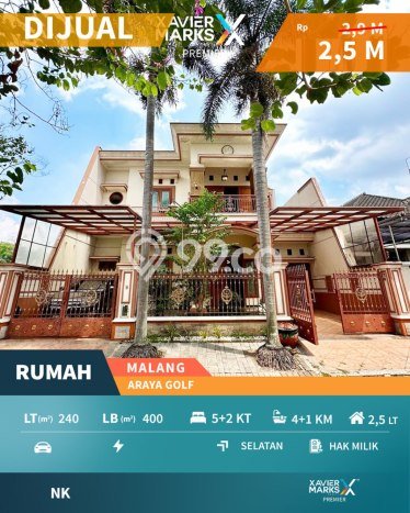 Rumah Modern 5 Kamar LT 240m2 di Araya Rumah Modern 5 Kamar LT 240m2 di Araya