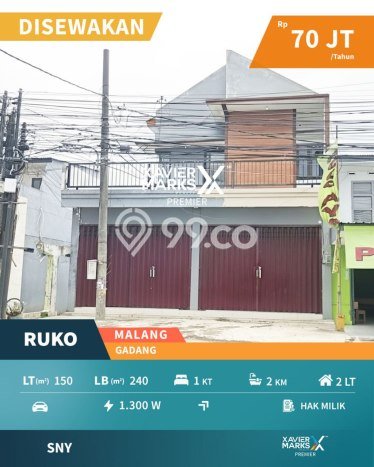 Ruko bagus disewakan di Sukun Malang dengan LB 240m2 harga sewa terbaik Ruko bagus disewakan di Sukun Malang dengan LB 240m2 harga sewa terbaik