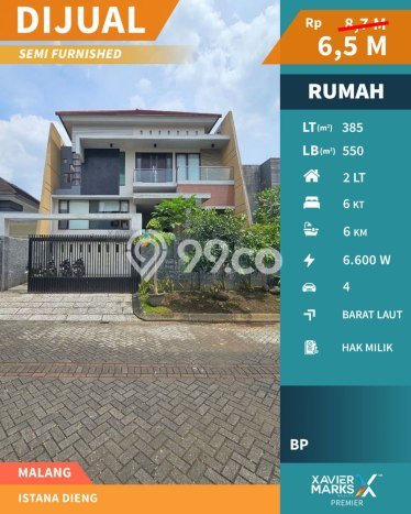Hunian Elit LB 550m2 Siap Pakai Desain Elegan di Dieng, Malang Hunian Elit LB 550m2 Siap Pakai Desain Elegan di Dieng, Malang