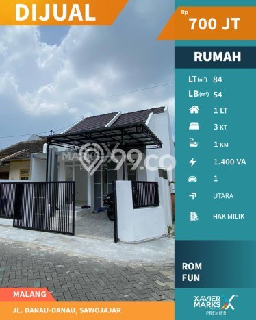 Jual Rumah Eksklusif 3 KT di Sawojajar, Malang Jual Rumah Eksklusif 3 KT di Sawojajar, Malang