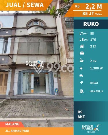 Area Ramai! Ruko Dijual di Blimbing untuk Bisnis Luas Bangunan 176m2 Area Ramai! Ruko Dijual di Blimbing untuk Bisnis Luas Bangunan 176m2