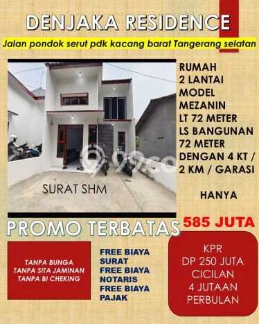 Rumah Budget Terbaik Dijual Area Pondok Aren LT 50m2 Rumah Budget Terbaik Dijual Area Pondok Aren LT 50m2