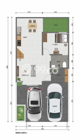 Rumah Modern 4 KT LT 98m2 di BSD Nusaloka Rumah Modern 4 KT LT 98m2 di BSD Nusaloka