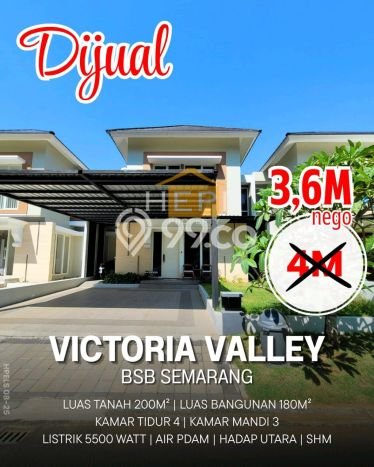 Ready to Use! Luxury House LT 200m2 Desain Elegan di BSB City Ready to Use! Luxury House LT 200m2 Desain Elegan di BSB City