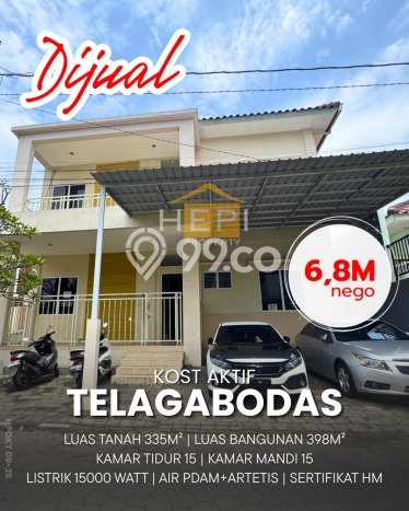 Rumah Kost untuk Dijual di Gajah Mungkur dengan 15 KT, 15 KM, Luas 398m2 Rumah Kost untuk Dijual di Gajah Mungkur dengan 15 KT, 15 KM, Luas 398m2