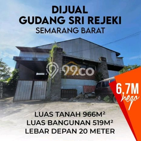 Gudang Strategis di Semarang Barat, Luas 519m2m², Area Bisnis, Tingkat Keramaian Tinggi Gudang Strategis di Semarang Barat, Luas 519m2m², Area Bisnis, Tingkat Keramaian Tinggi