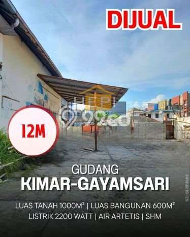 Unit Gudang Dijual di Gayamsari Semarang Luas Tanah 1000m2, Luas Bangunan 600m2 Unit Gudang Dijual di Gayamsari Semarang Luas Tanah 1000m2, Luas Bangunan 600m2