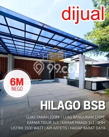 Hunian Elit LB 170m2 Siap Pakai Desain Elegan di BSB City, Semarang Hunian Elit LB 170m2 Siap Pakai Desain Elegan di BSB City, Semarang