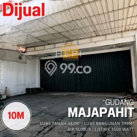 AREA TERBAIK! Gudang di Majapahit, Luas 399m², Kawasan Bisnis AREA TERBAIK! Gudang di Majapahit, Luas 399m², Kawasan Bisnis
