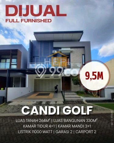 Dijual Rumah Mewah Elegan Dengan View Eksklusif di Candi Golf, Semarang Dijual Rumah Mewah Elegan Dengan View Eksklusif di Candi Golf, Semarang