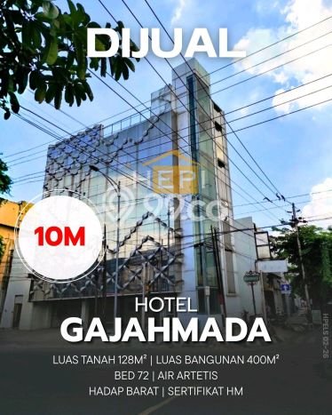 LOKASI PREMIUM! Hotel Kawasan , Luas 400m2m², Jalan Utama, Kawasan Komersial LOKASI PREMIUM! Hotel Kawasan , Luas 400m2m², Jalan Utama, Kawasan Komersial