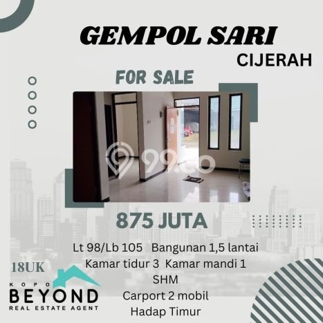 Jual Rumah Eksklusif 3 KT di Cijerah, Bandung Jual Rumah Eksklusif 3 KT di Cijerah, Bandung