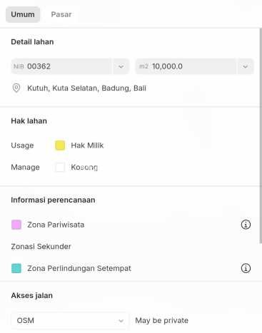 Tanah Kawasan Kuta Selatan, Luas 10000m², Area Premium, Prospek Menjanjikan Tanah Kawasan Kuta Selatan, Luas 10000m², Area Premium, Prospek Menjanjikan