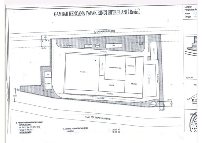 FOR SALE! Pabrik di Balaraja Tangerang, LT 10000m2, LB 4545m2 FOR SALE! Pabrik di Balaraja Tangerang, LT 10000m2, LB 4545m2