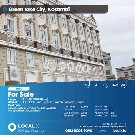 Ruko Dijual di Kawasan Kosambi, Tangerang Harga Kompetitif Ruko Dijual di Kawasan Kosambi, Tangerang Harga Kompetitif