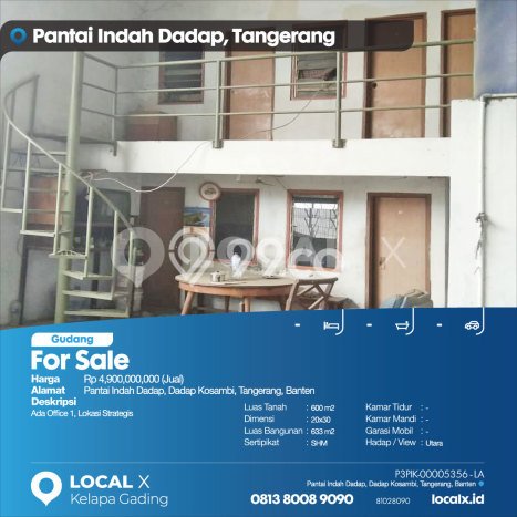 Untuk Dijual Gudang di Kosambi Tangerang LT 600m2 / LB 633m2 Untuk Dijual Gudang di Kosambi Tangerang LT 600m2 / LB 633m2