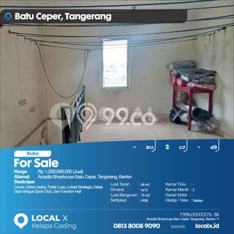 Untuk Dijual! Ruko di Batu Ceper Jakarta Pusat LT 48m2 / LB 72m2 Kawasan Bisnis Untuk Dijual! Ruko di Batu Ceper Jakarta Pusat LT 48m2 / LB 72m2 Kawasan Bisnis