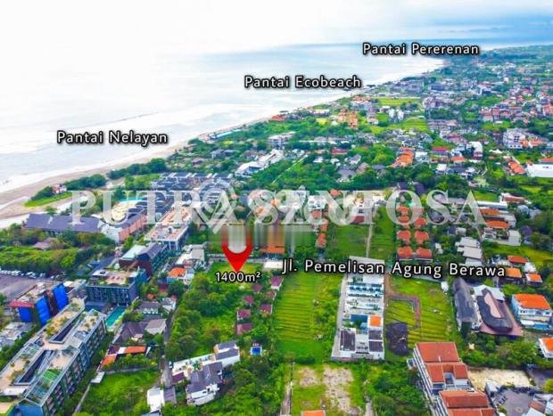 Kavling Tanah untuk Dijual di Canggu, Badung, Luas 1400m2 Kavling Tanah untuk Dijual di Canggu, Badung, Luas 1400m2