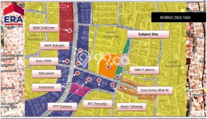 Lahan Strategis di Tebet Dijual dengan Luas 9926m2 Lahan Strategis di Tebet Dijual dengan Luas 9926m2
