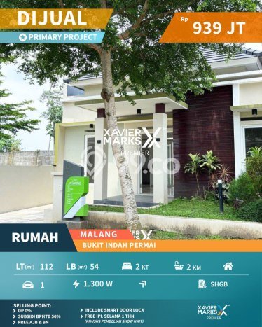 Jual Rumah Modern 2 KT di Sawojajar, Malang Jual Rumah Modern 2 KT di Sawojajar, Malang