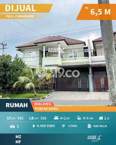 Hunian Mewah LB 550m2 Siap Huni Desain Elegan di Dieng, Malang Hunian Mewah LB 550m2 Siap Huni Desain Elegan di Dieng, Malang