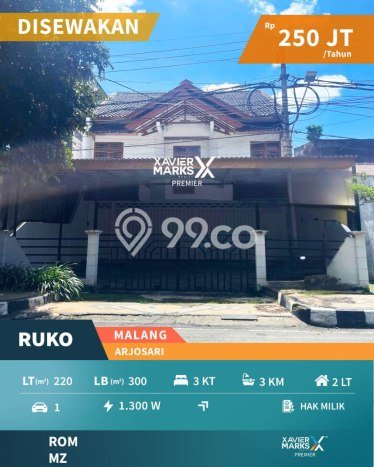 Ruko bagus disewakan di Blimbing Malang dengan LB 300m2 harga sewa terbaik Ruko bagus disewakan di Blimbing Malang dengan LB 300m2 harga sewa terbaik