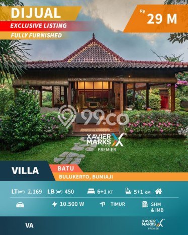 Vila di Batu, Ukuran 2196m2m², Kawasan Asri untuk tempat tinggal Vila di Batu, Ukuran 2196m2m², Kawasan Asri untuk tempat tinggal