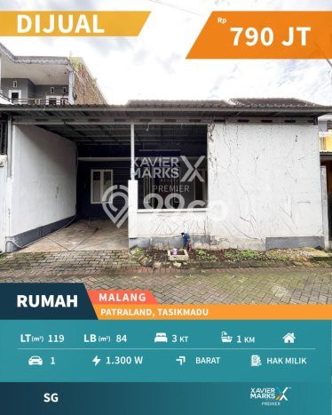 Jual Rumah Strategis Bagus Punya 3 KT di Lowokwaru Malang SHM Jual Rumah Strategis Bagus Punya 3 KT di Lowokwaru Malang SHM